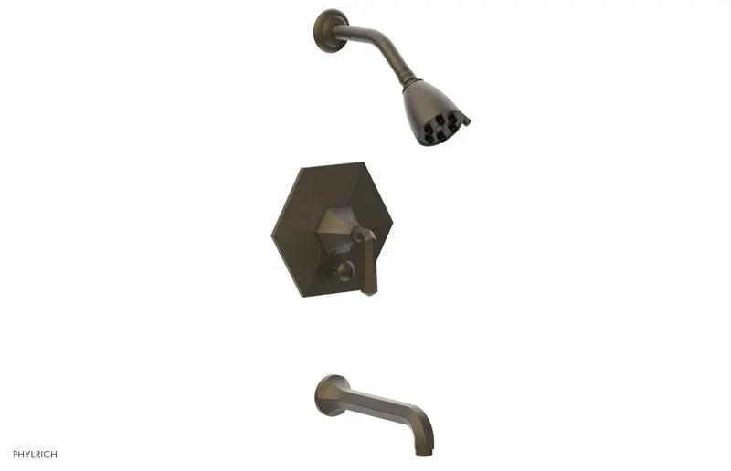 Phylrich LE VERRE & LA CROSSE Pressure Balance Tub and Shower Set - Lever Handle by Phylrich