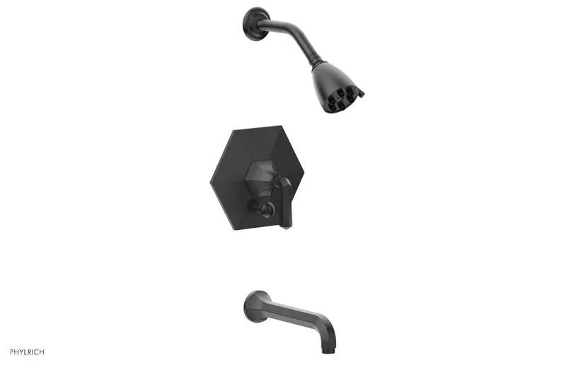 Phylrich LE VERRE & LA CROSSE Pressure Balance Tub and Shower Set - Lever Handle by Phylrich