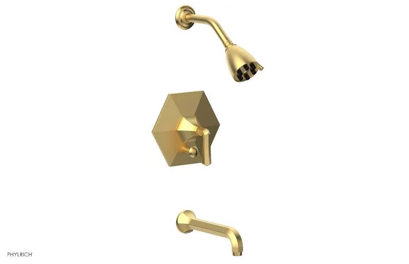 Phylrich LE VERRE & LA CROSSE Pressure Balance Tub and Shower Set - Lever Handle by Phylrich