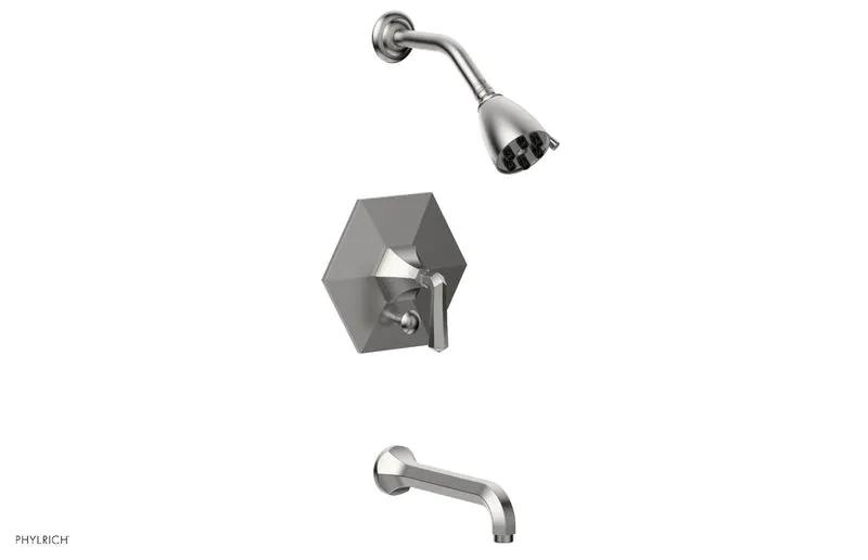 Phylrich LE VERRE & LA CROSSE Pressure Balance Tub and Shower Set - Lever Handle by Phylrich