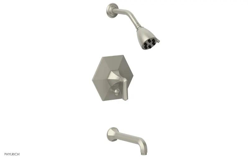 Phylrich LE VERRE & LA CROSSE Pressure Balance Tub and Shower Set - Lever Handle by Phylrich