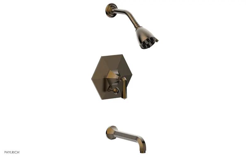 Phylrich LE VERRE & LA CROSSE Pressure Balance Tub and Shower Set - Lever Handle by Phylrich