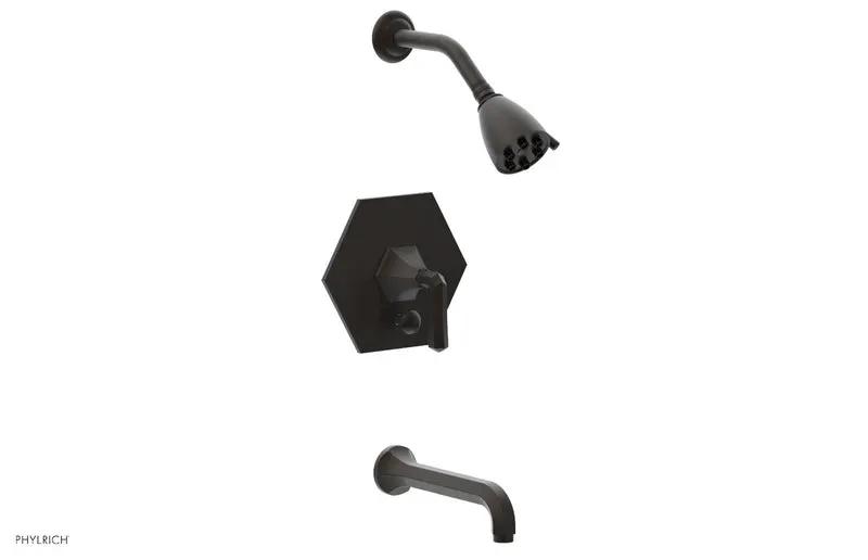 Phylrich LE VERRE & LA CROSSE Pressure Balance Tub and Shower Set - Lever Handle by Phylrich