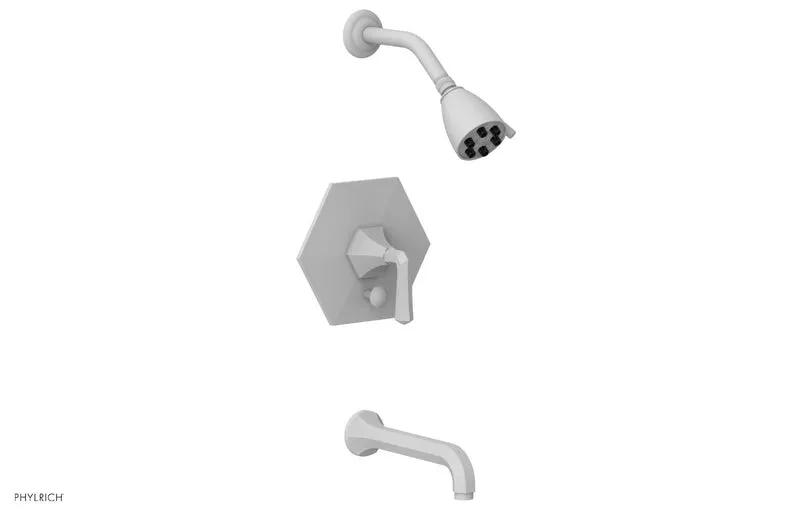 Phylrich LE VERRE & LA CROSSE Pressure Balance Tub and Shower Set - Lever Handle by Phylrich