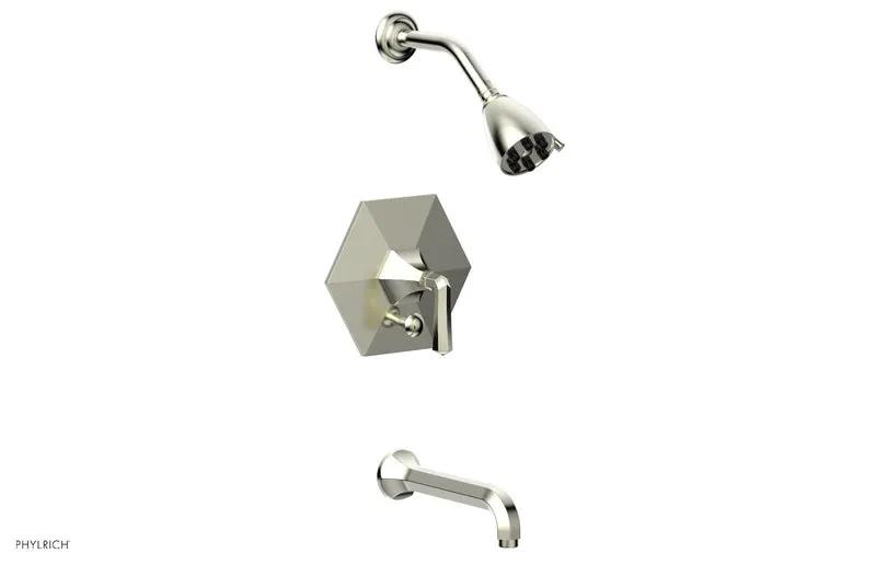Phylrich LE VERRE & LA CROSSE Pressure Balance Tub and Shower Set - Lever Handle by Phylrich