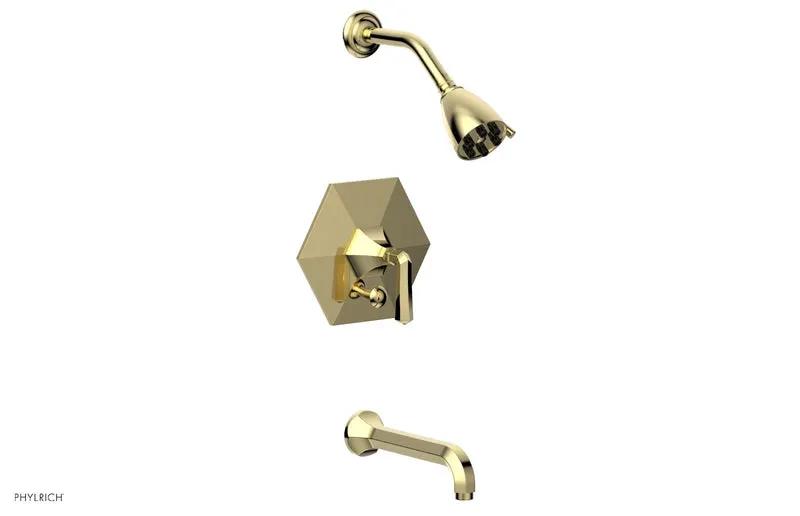Phylrich LE VERRE & LA CROSSE Pressure Balance Tub and Shower Set - Lever Handle by Phylrich