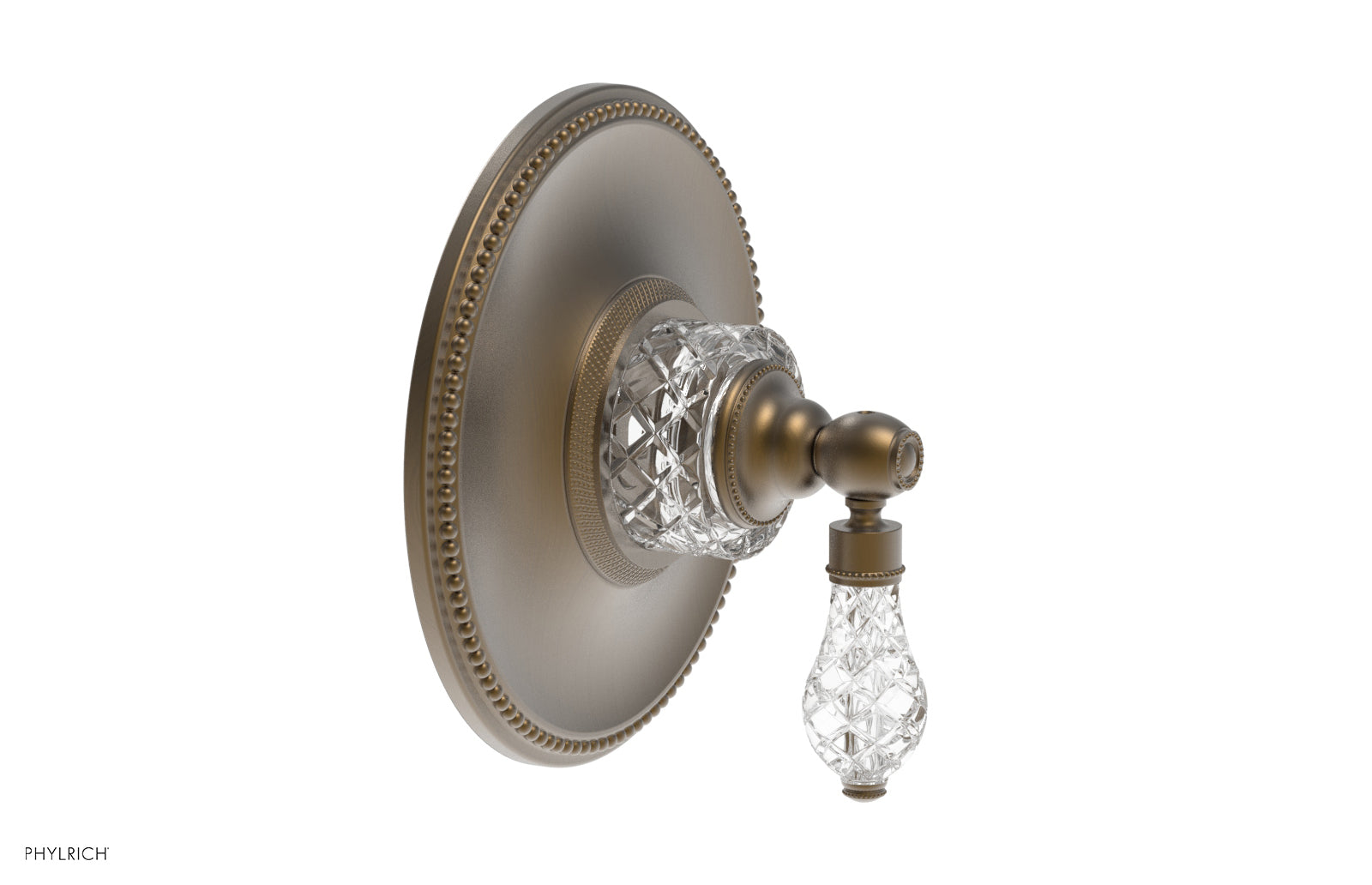 Phylrich REGENT CUT CRYSTAL 1/2" Thermostatic Valve with Volume Control or Diverter