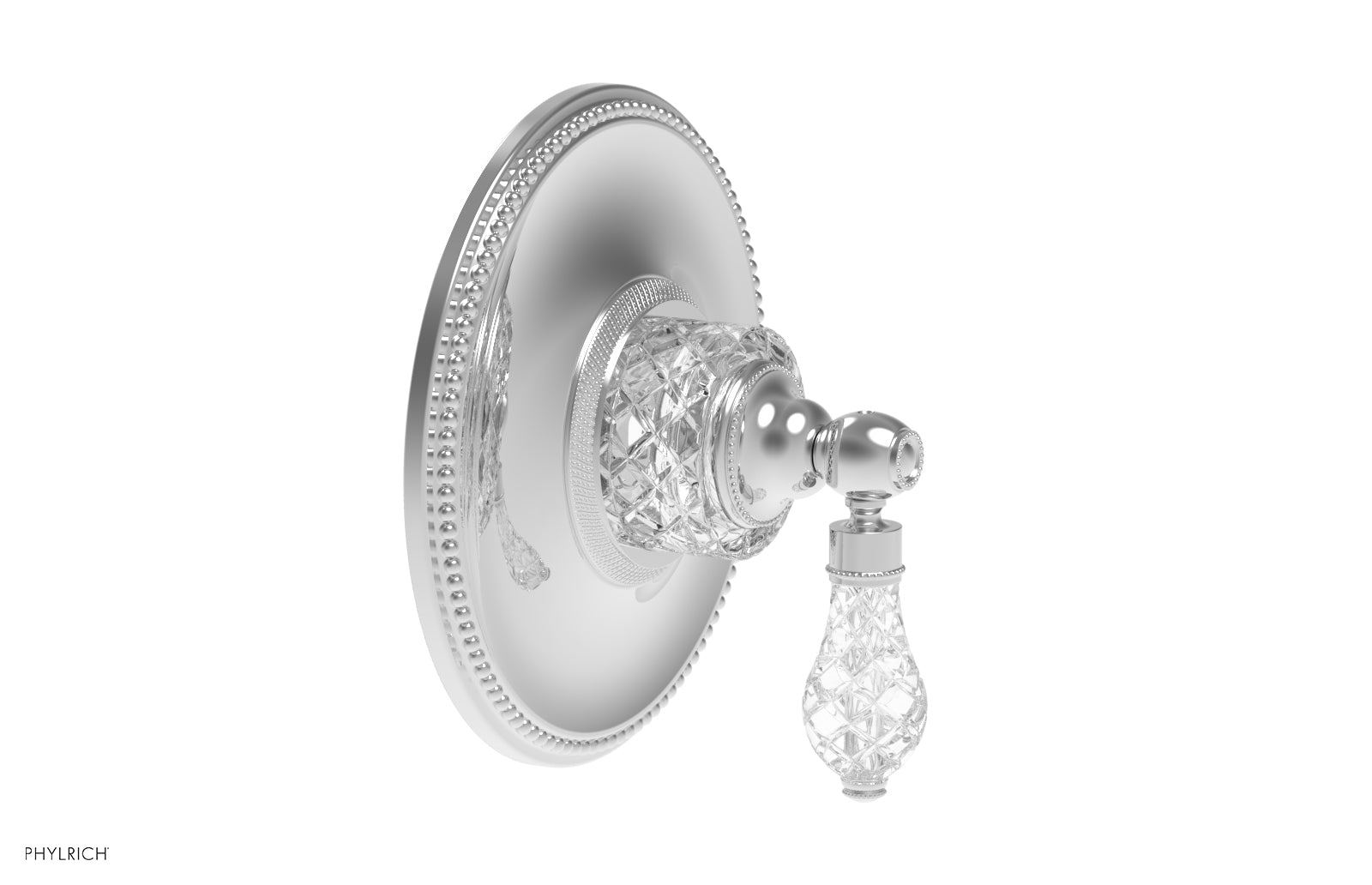 polished chrome thermostatic valve