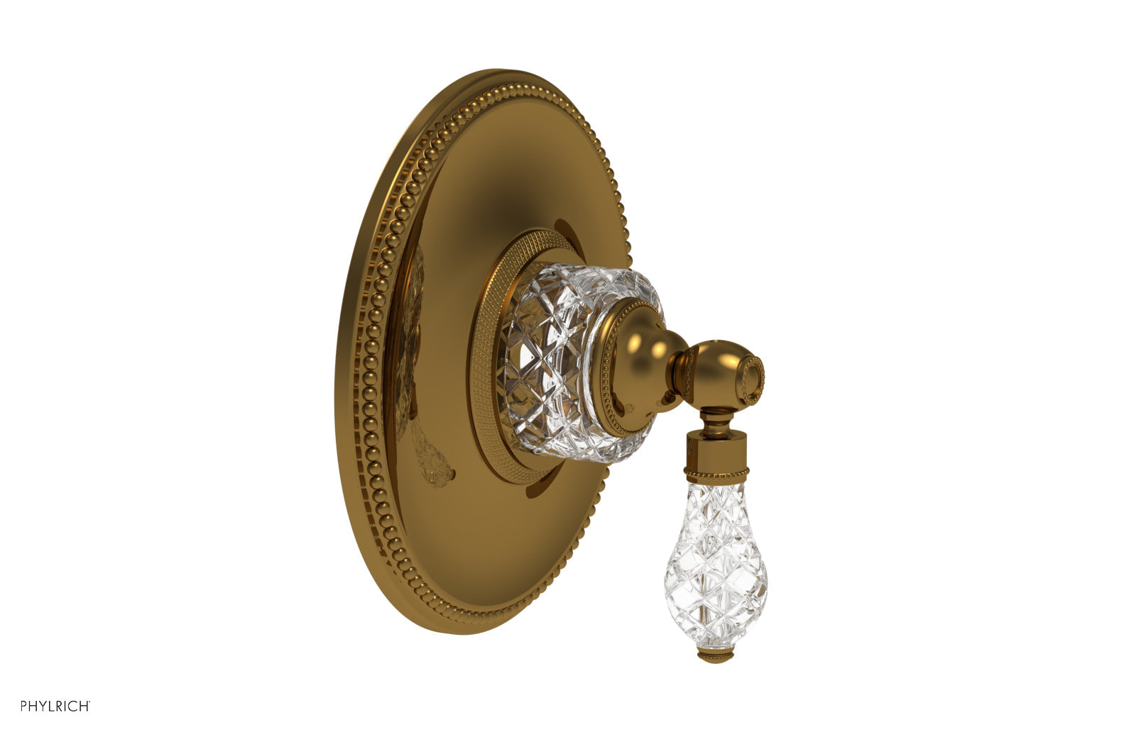 Phylrich REGENT CUT CRYSTAL Pressure Balance Shower Plate & Handle Trim by Phylrich