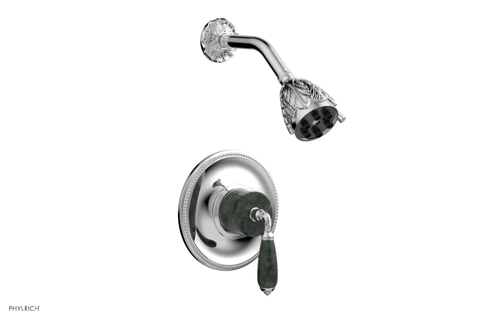 polished chrome shower set