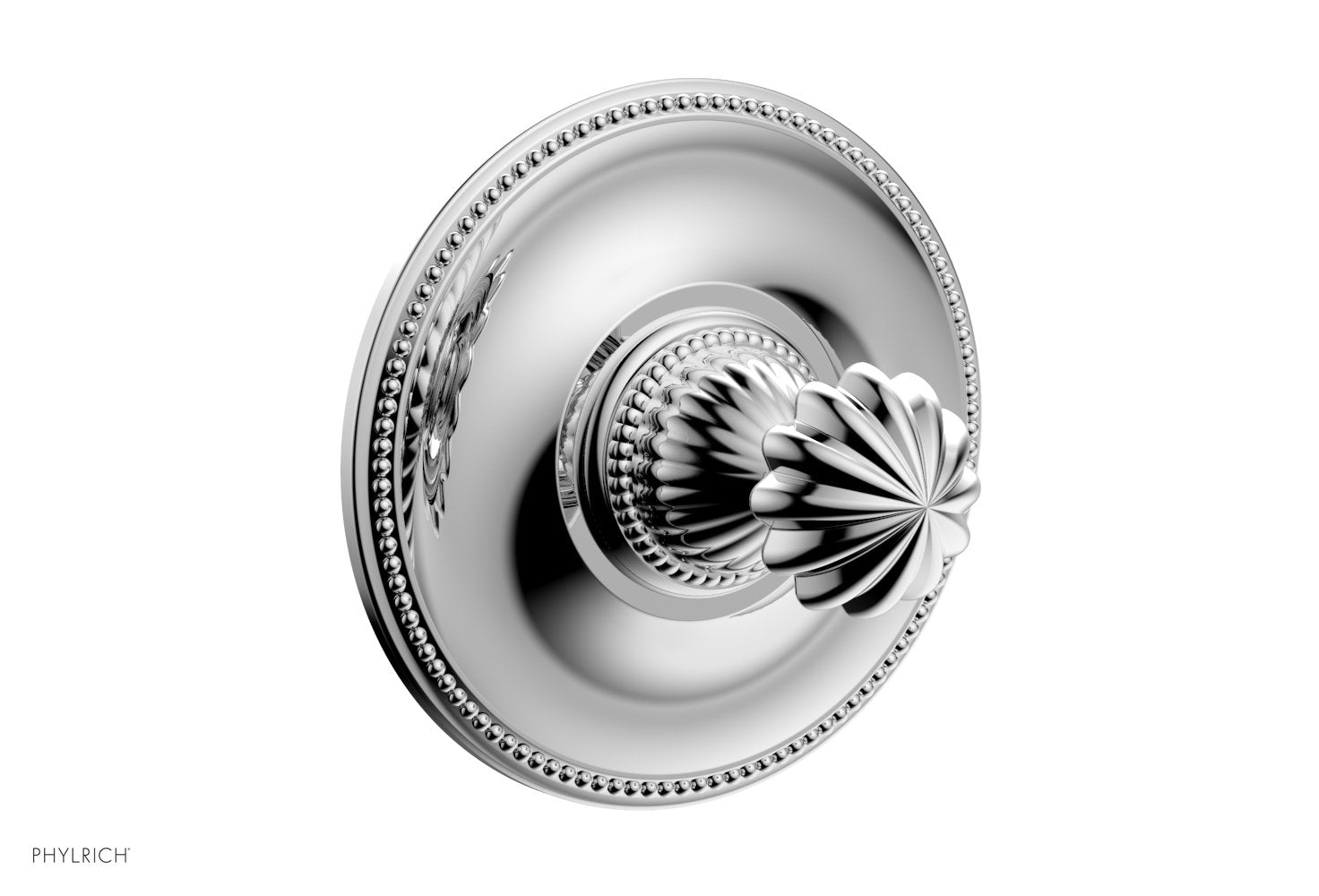 polished chrome shower plate