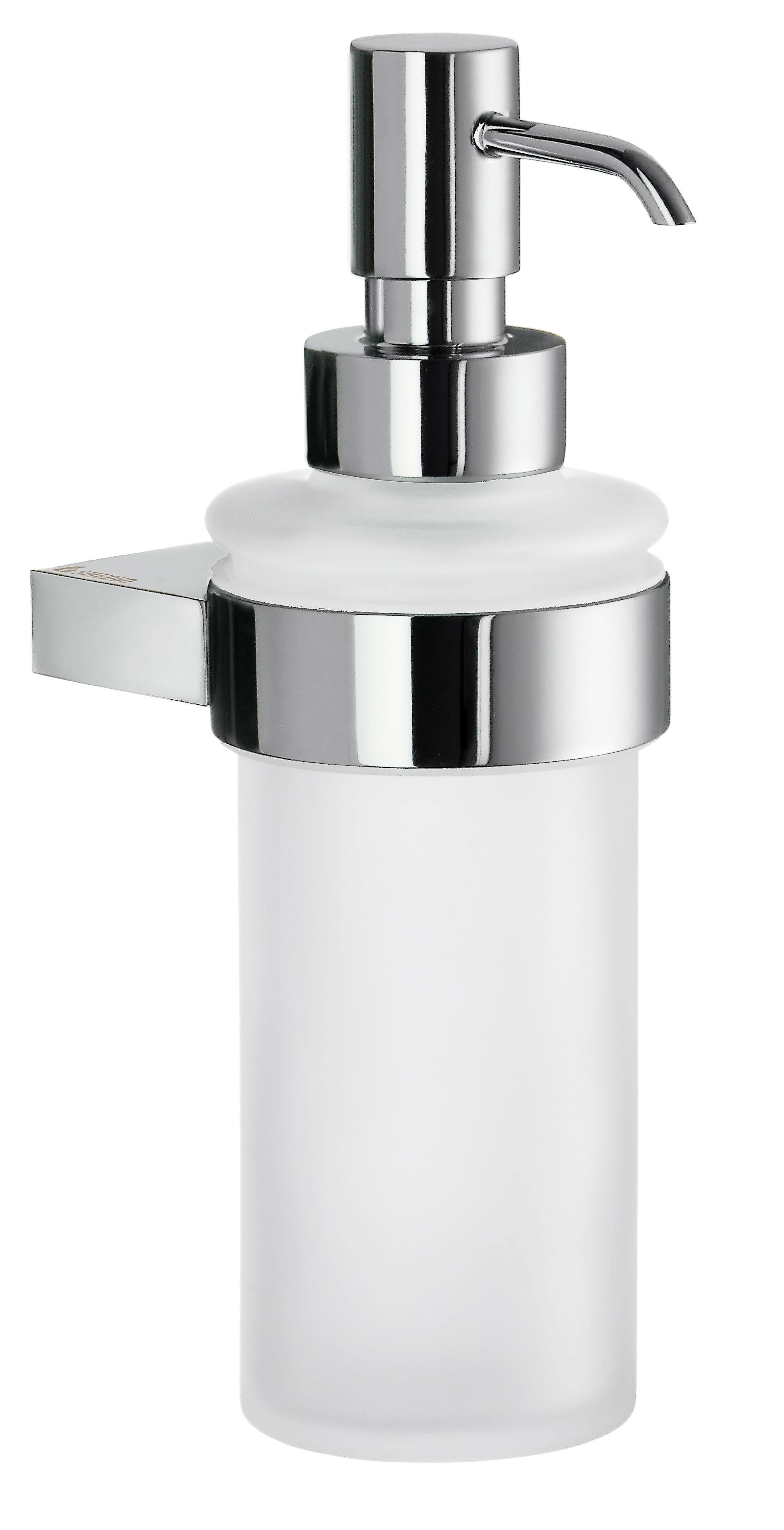 polished chrome soap dispenser