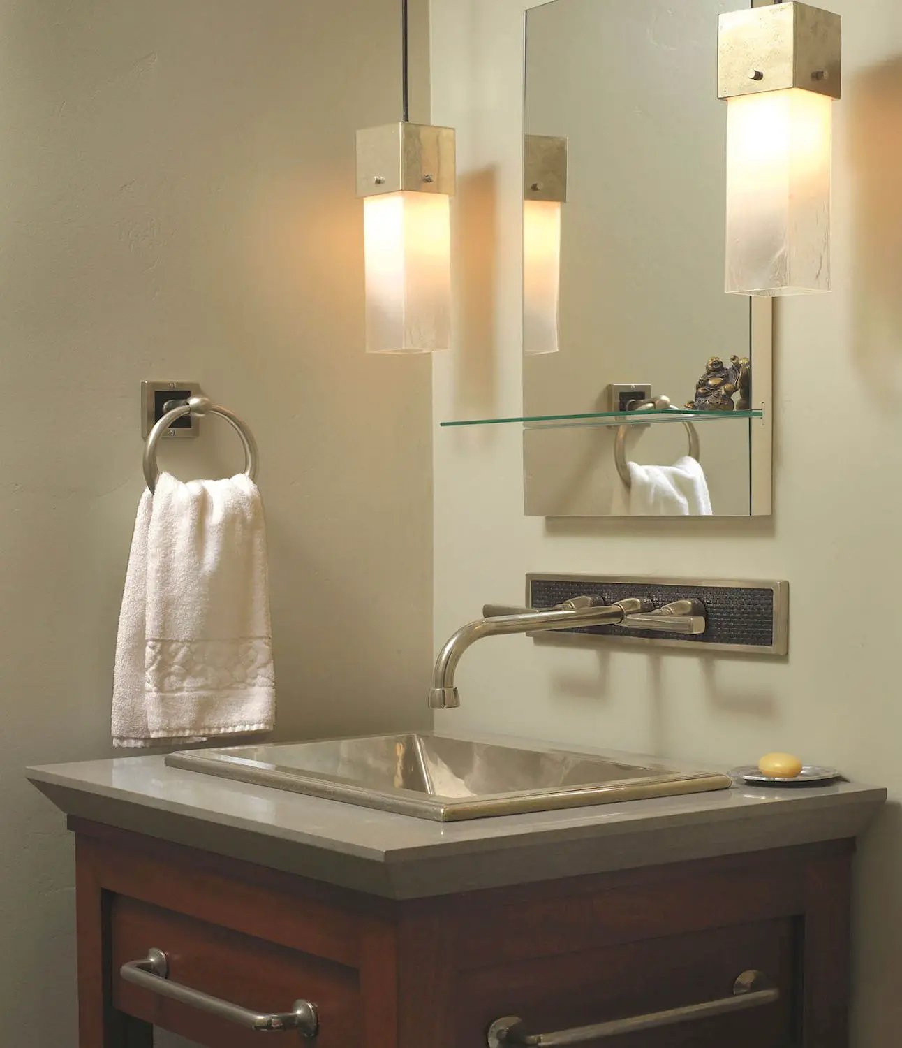 white bronze medium cabinet pull