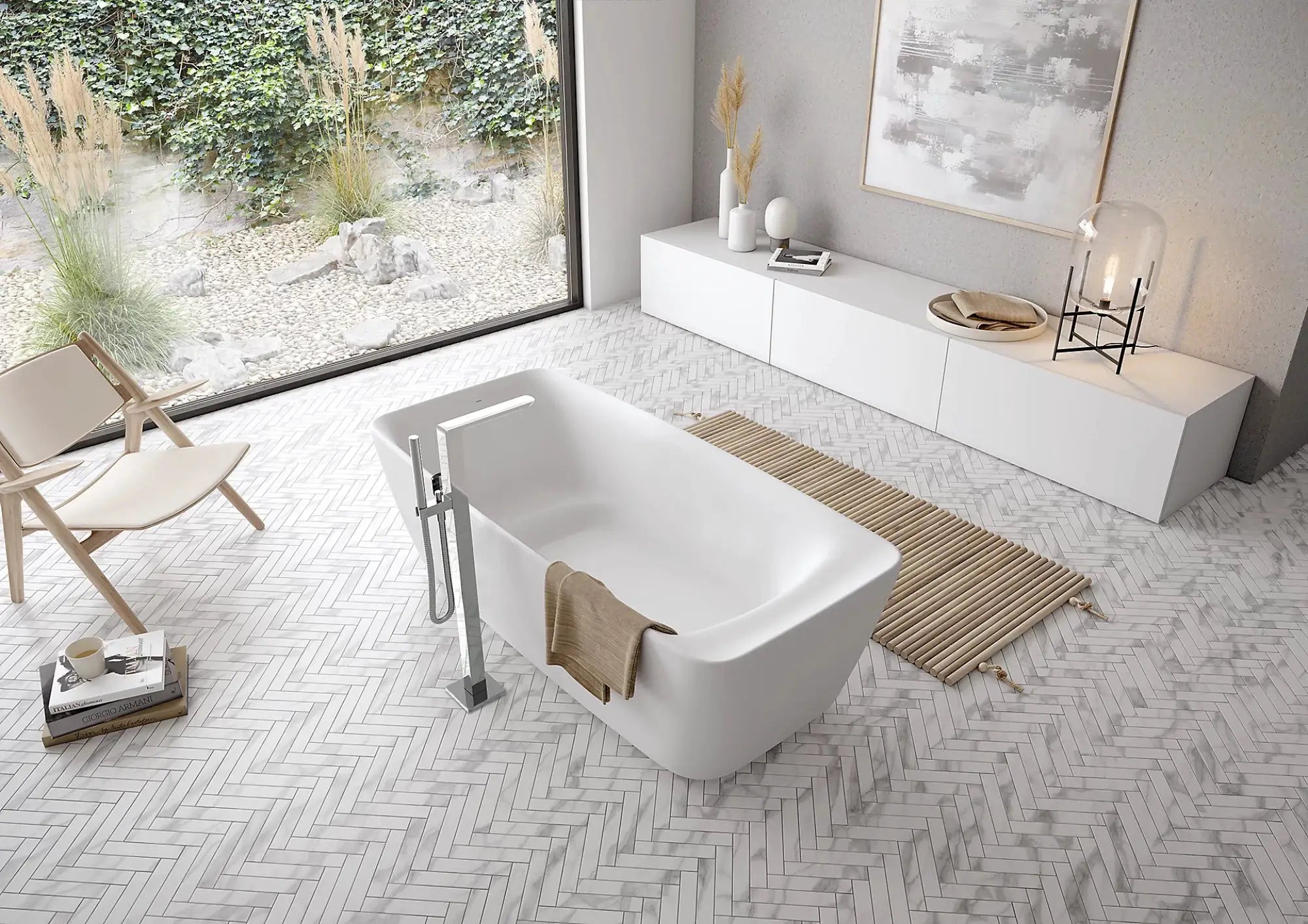 gloss white tub