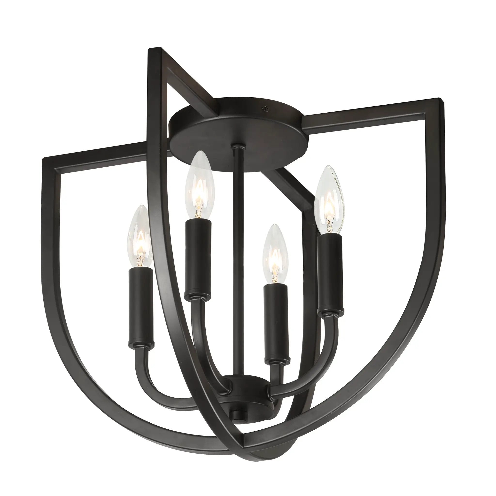 matte black flush mount