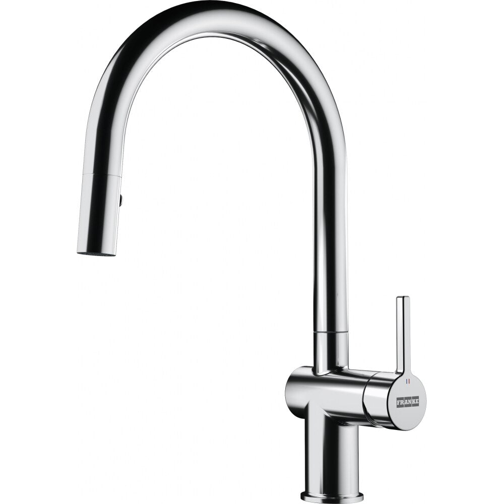 chrome kitchen faucet