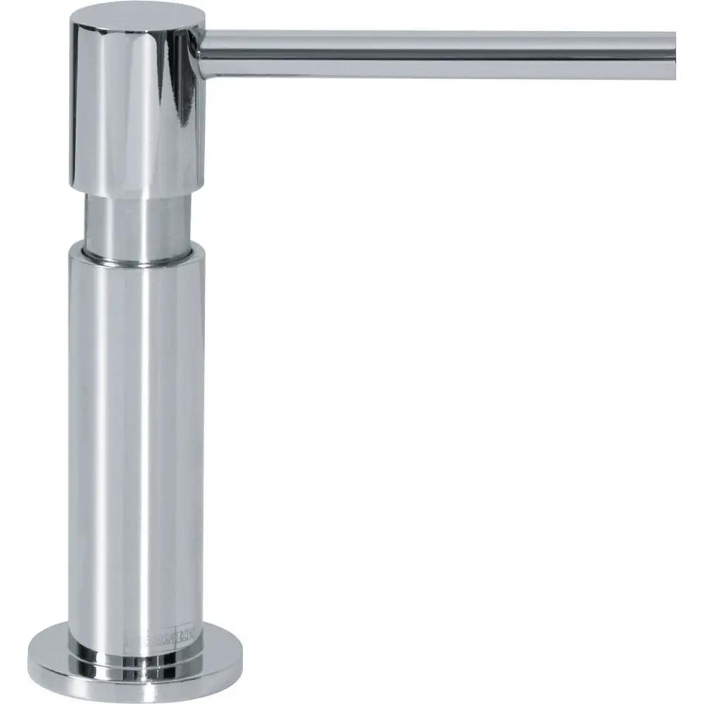 polished chrome soap dispenser