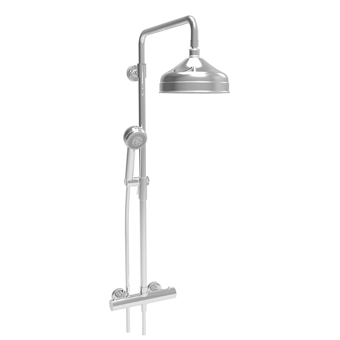 chrome thermostatic shower kit