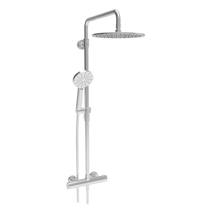 chrome thermostatic shower kit