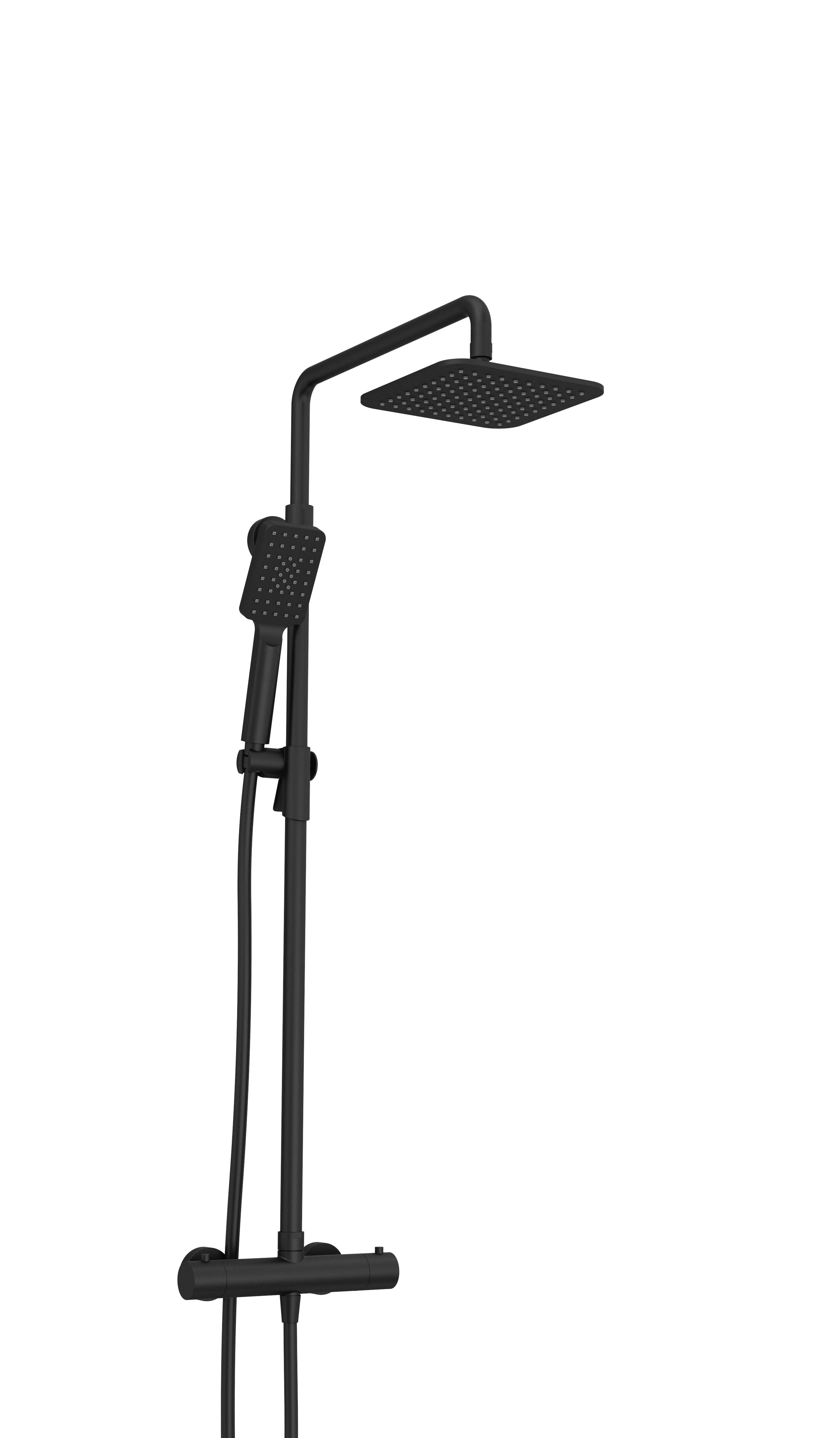 Baril Petite Complete Thermostatic Shower Kit on Pillar - Shared Ports