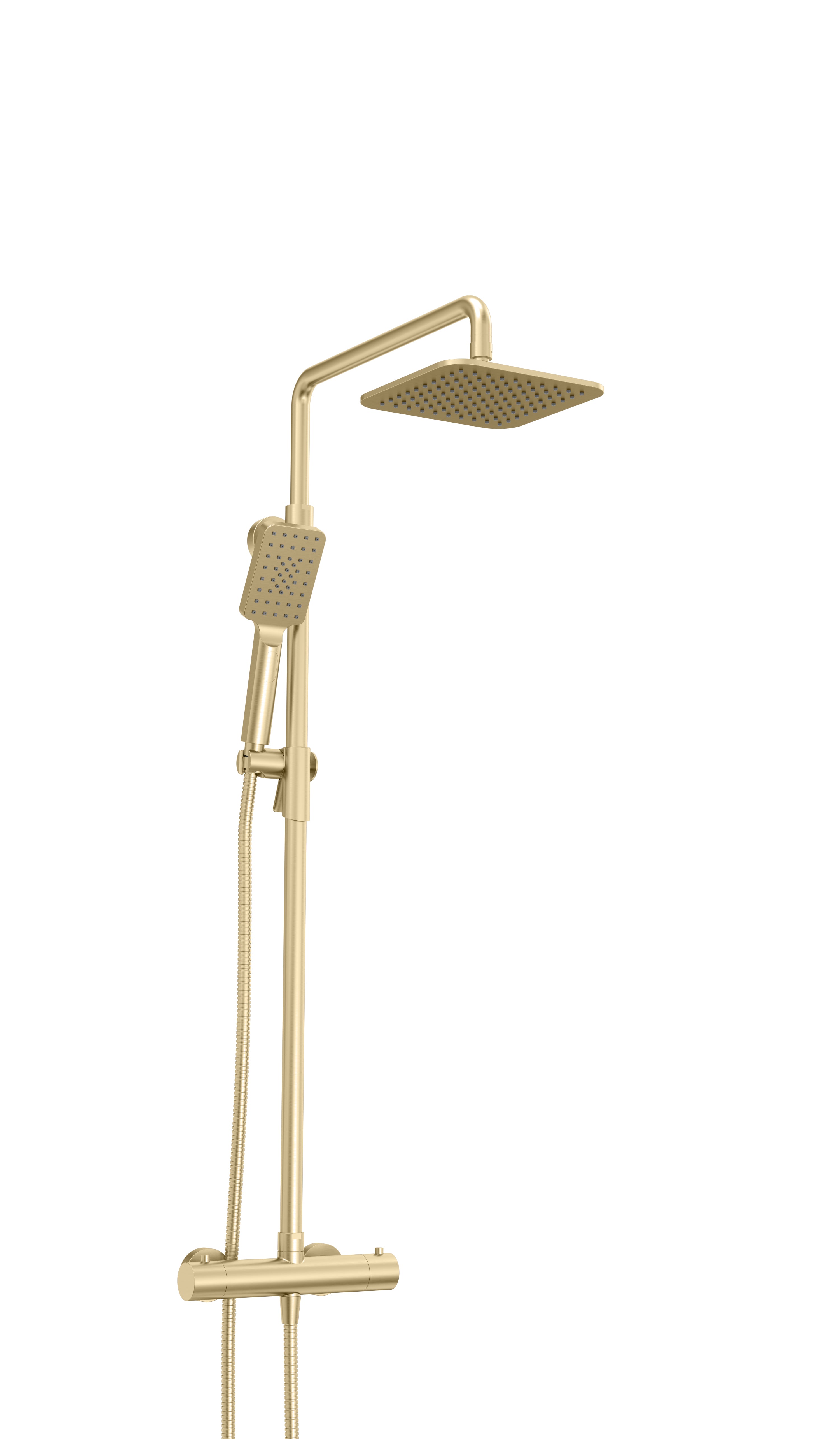 Baril Petite Complete Thermostatic Shower Kit on Pillar - Non-Shared Ports