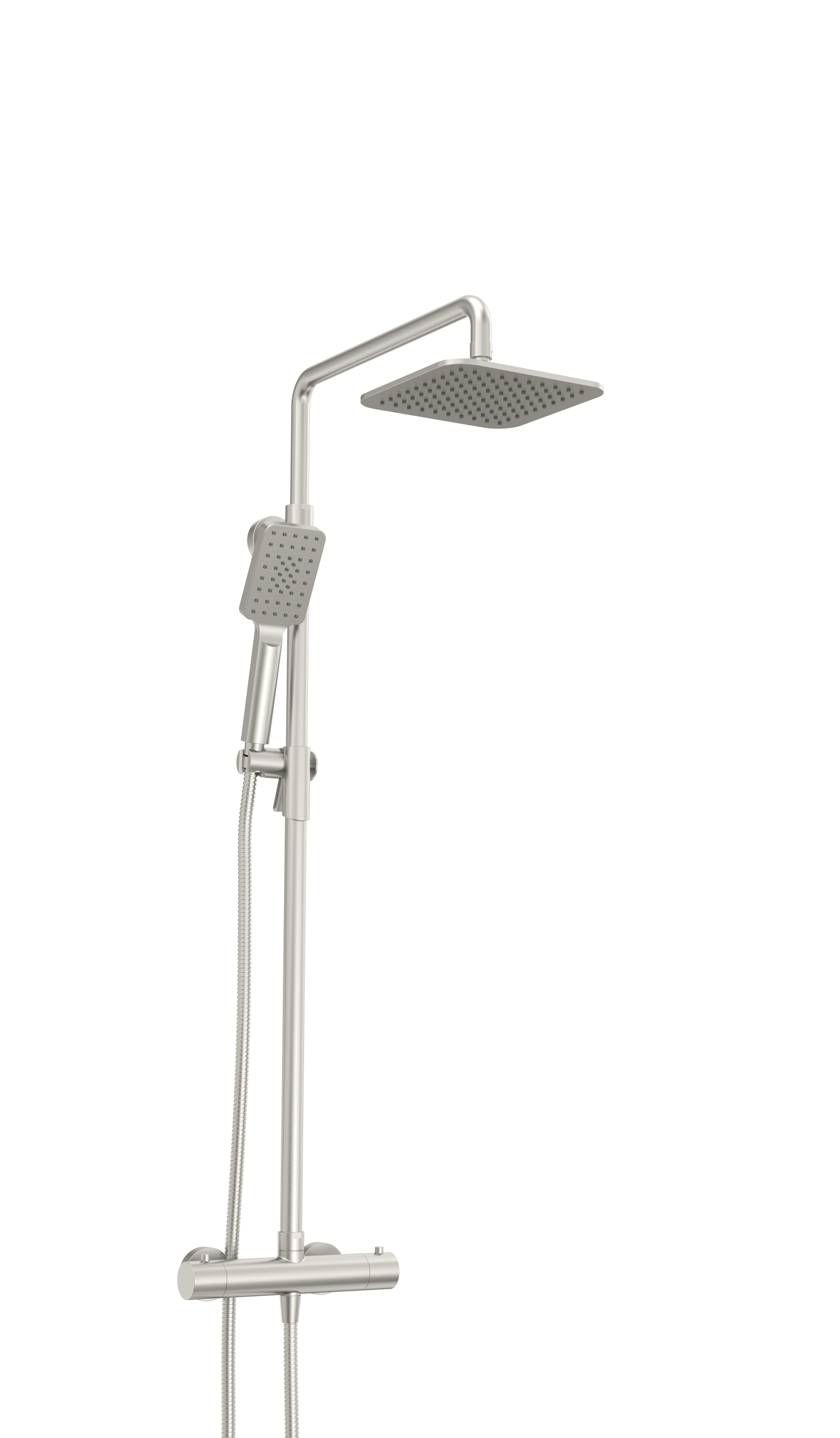 Baril Petite Complete Thermostatic Shower Kit on Pillar - Non-Shared Ports