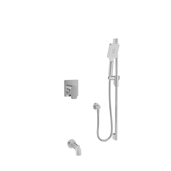 chrome shower kit