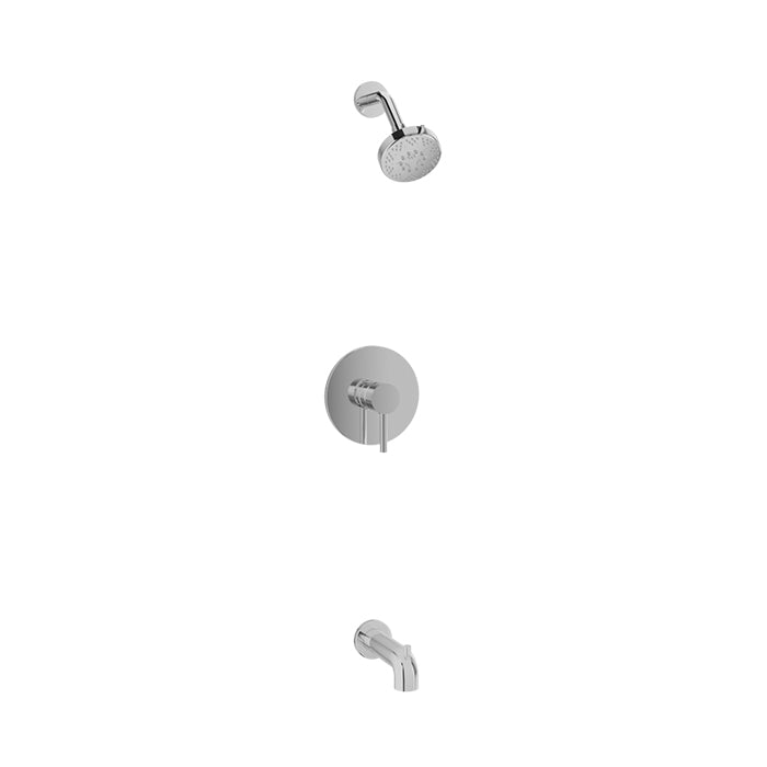 chrome shower kit