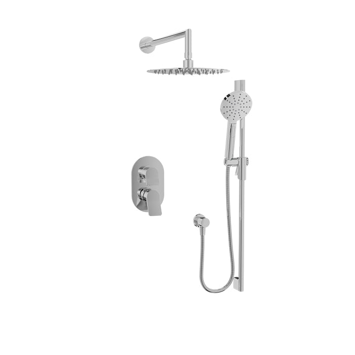 chrome shower kit