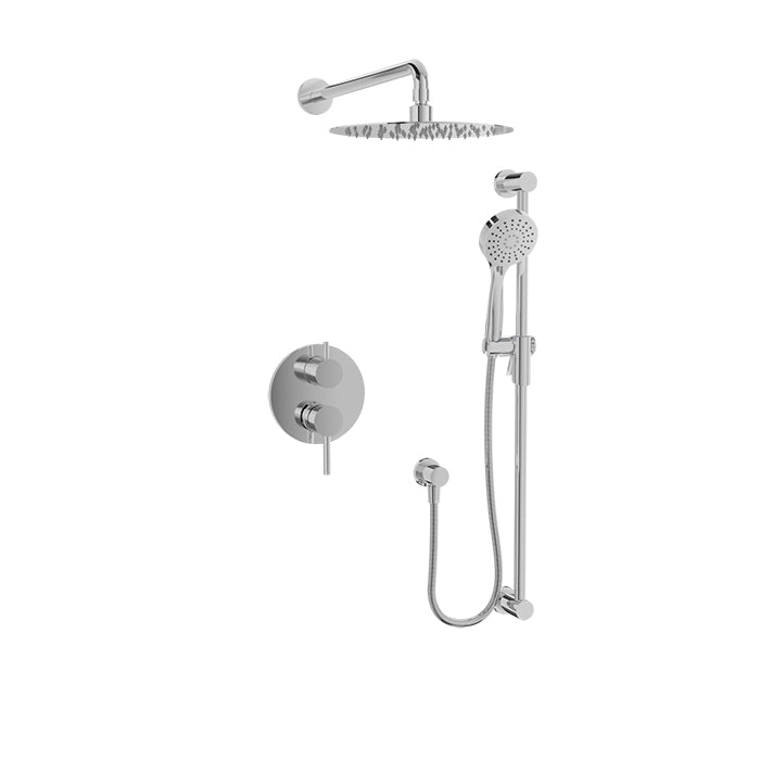 chrome shower kit