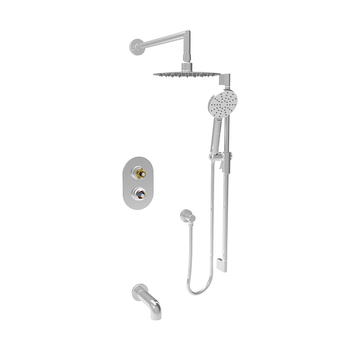 chrome shower kit