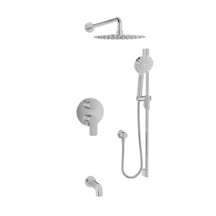 chrome shower kit