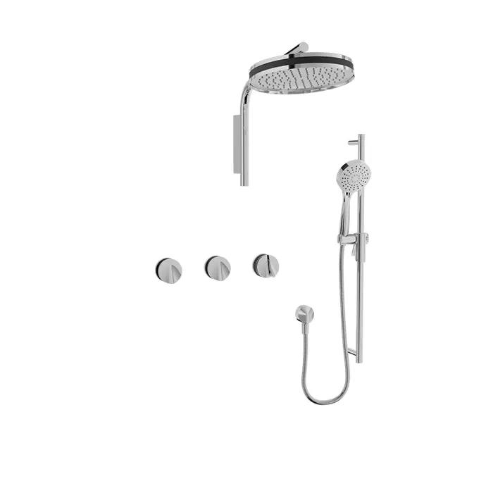 Baril Flora Complete Thermostatic Shower Kit by Baril