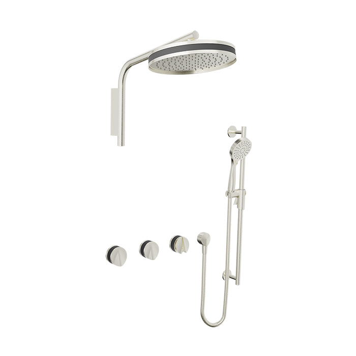 Baril Flora Complete Thermostatic Shower Kit - Non-Shared Ports by Baril