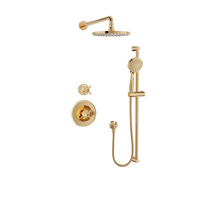 Baril Nautica Complete Thermostatic Shower Kit - Non-Shared Ports by Baril