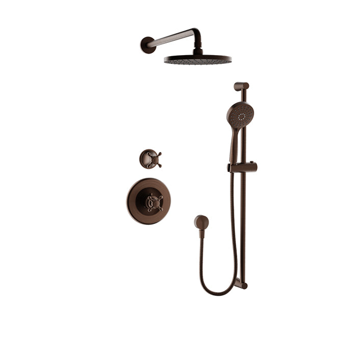 Baril Nautica Complete Thermostatic Shower Kit - Non-Shared Ports by Baril