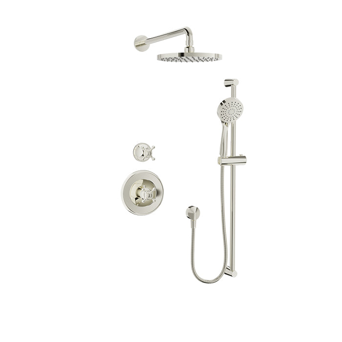 Baril Nautica Complete Thermostatic Shower Kit - Non-Shared Ports by Baril