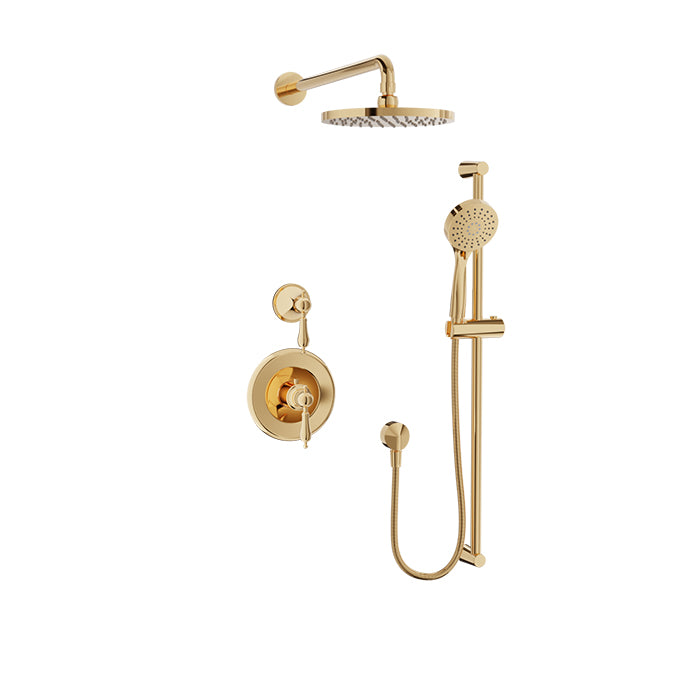 Baril Ralph Complete Thermostatic Shower Kit - Non-Shared Ports by Baril