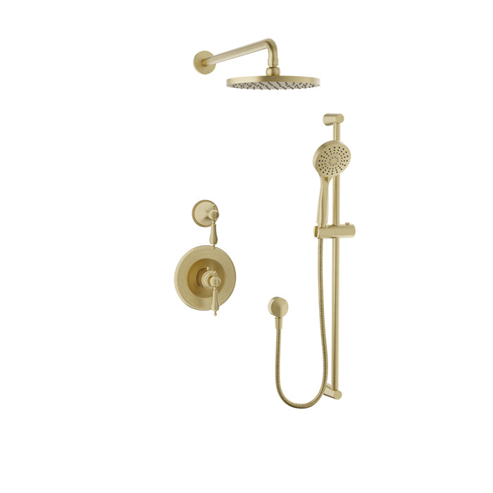 Baril Ralph Complete Thermostatic Shower Kit - Non-Shared Ports by Baril