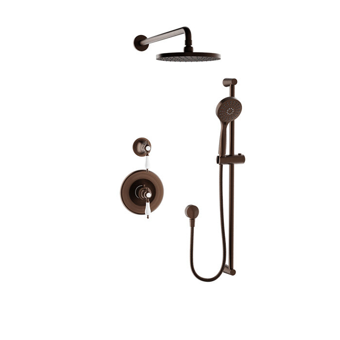 Baril Ralph Complete Thermostatic Shower Kit - Non-Shared Ports by Baril