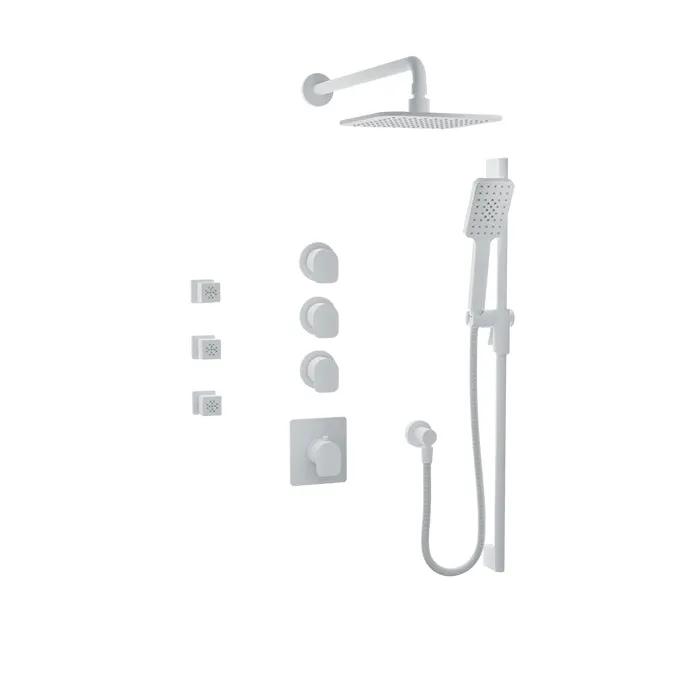 Baril Petite Complete Thermostatic Shower Kit by Baril