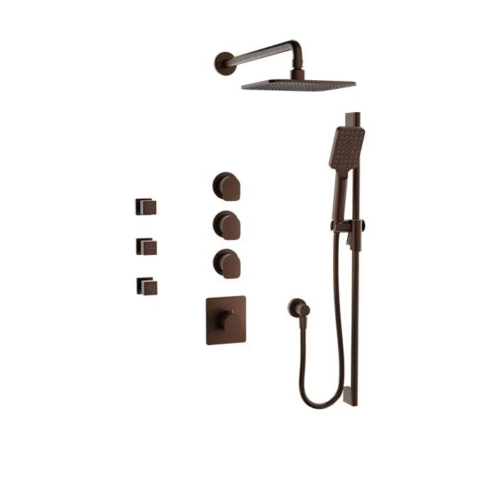 Baril Petite Complete Thermostatic Shower Kit by Baril