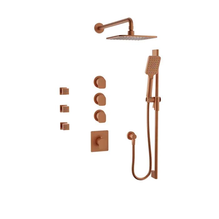 Baril Petite Complete Thermostatic Shower Kit by Baril