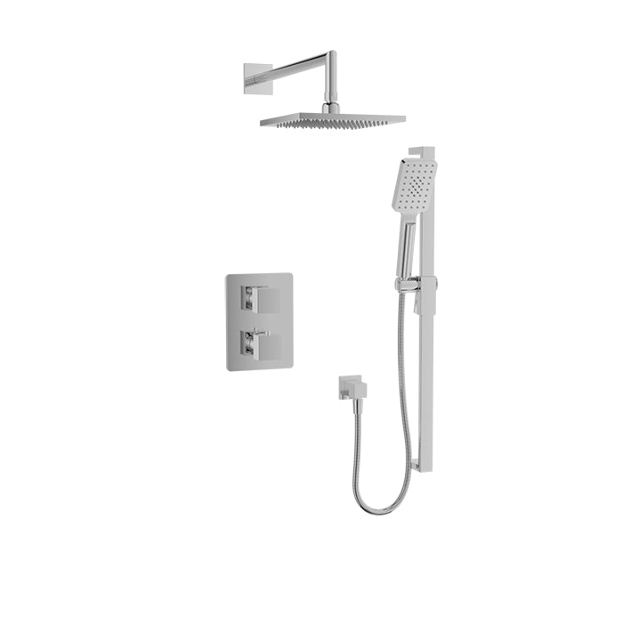 chrome thermostatic shower kit