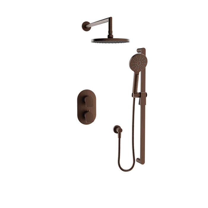 Baril Profile Complete Thermostatic Pressure Balanced Shower Kit - Non-Shared Ports