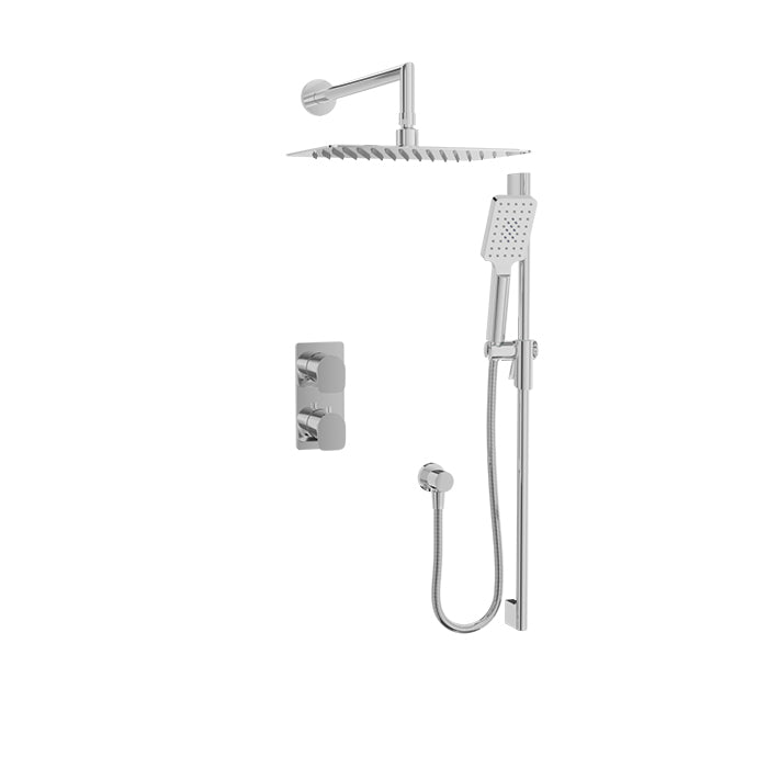 chrome thermostatic shower kit
