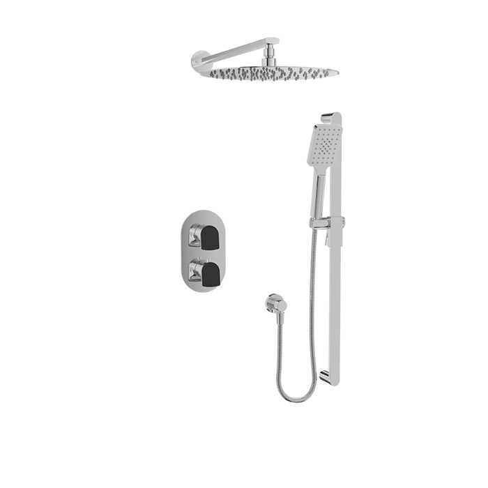 Baril Accent Complete Thermostatic Pressure Balanced Shower Kit - Non-Shared Ports