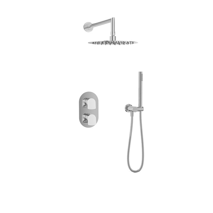 Baril Accent Complete Thermostatic Pressure Balanced Shower Kit - Non-Shared Ports