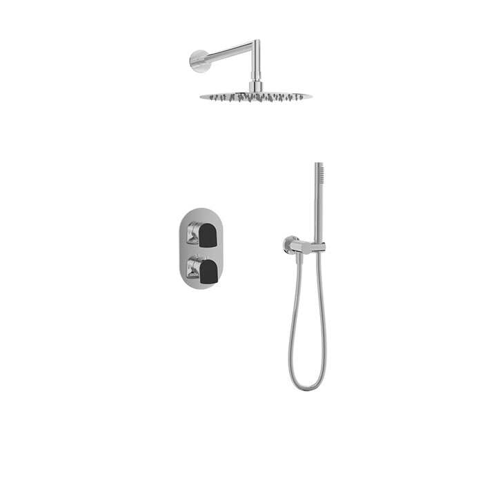 Baril Accent Complete Thermostatic Pressure Balanced Shower Kit - Non-Shared Ports