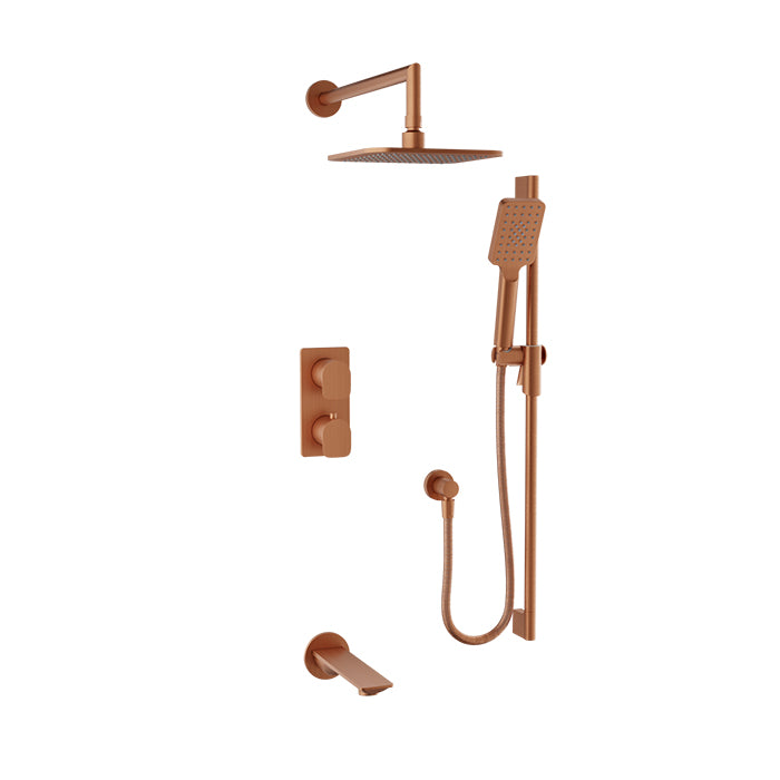 Baril Petite Complete Thermostatic Pressure Balanced Shower Kit - Non-Shared Ports by Baril